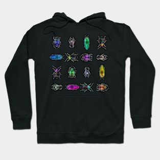 Polygross: A pattern of low poly bugs Hoodie